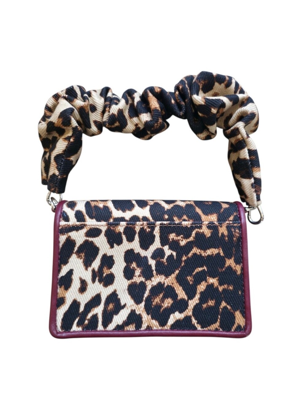 Kate Spade Natasha Leopard Scrunch Strap Mini Bag KM399 - Picture 9 of 11